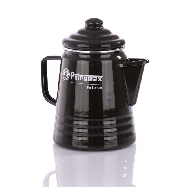 Petromax Kaffee und Tee Perkolator | Perkomax | Schwarz emailliert | 1,3 Liter
