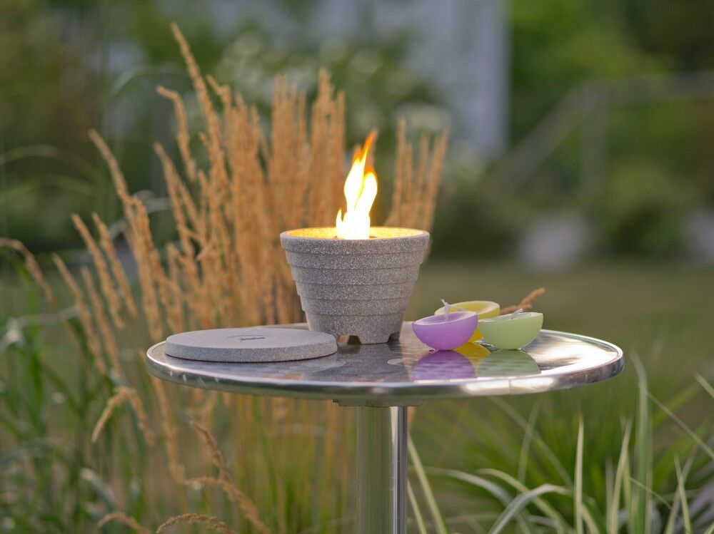 DENK Keramik Schmelzfeuer Outdoor Granicium - Die windsichere Gartenfackel zum Kerzen-Recyceln - SFG von DENK Keramik