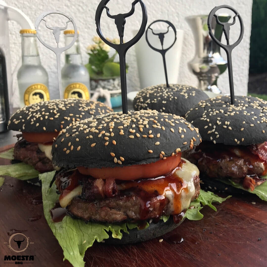 BurgerSpieß 6er Set Black Kunststoff ~ Moesta BBQ von Moesta BBQ