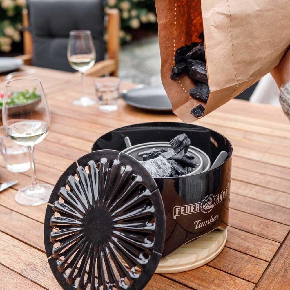 Feuerhand Kohle für Tamber Tischgrill 1kg von Feuerhand