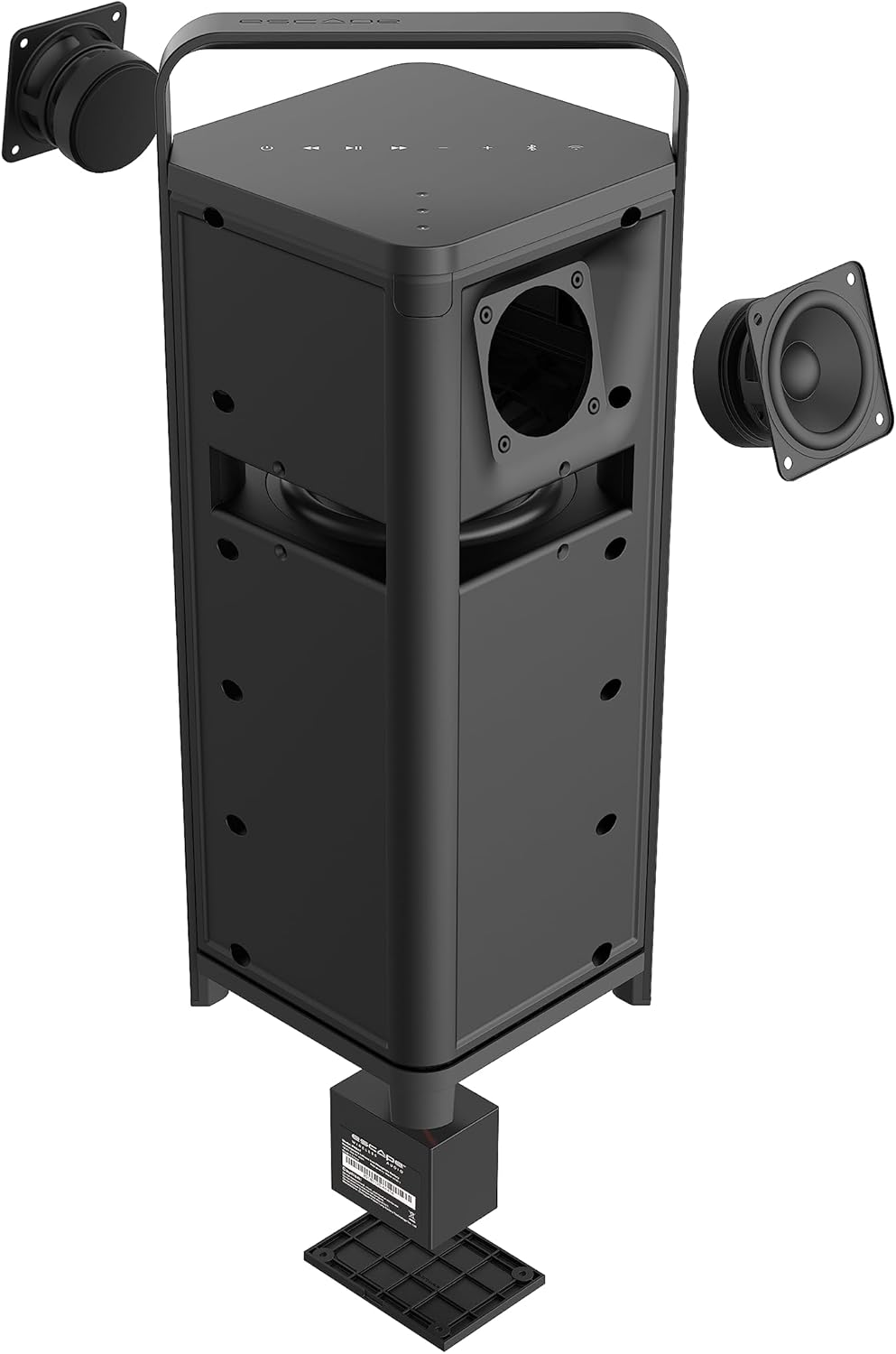 sonoro Escape P6 Air Outdoor Bluetooth Lautsprecher - IPX4 wetterfest - 60 Watt - 16h Akkulaufzeit - Farbe Schwarz von Sonoro