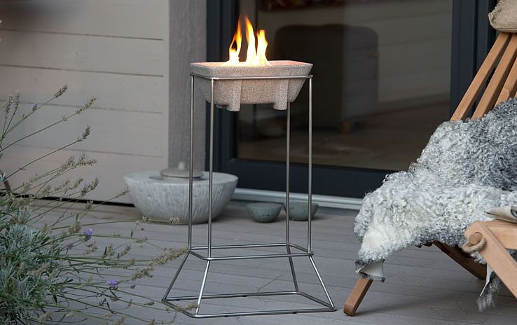 DENK Keramik Ständer Edelstahl für Schmelzfeuer Outdoor XL - SXLG-STE von DENK Keramik