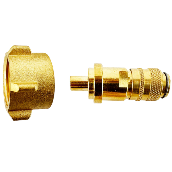 Schnellkupplung NW5 auf Propanflaschengewinde von HUW24