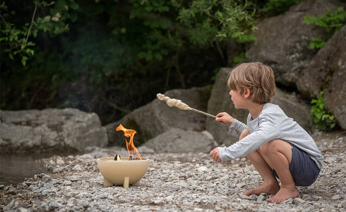 DENK Keramik Zwergenfeuer | Die Feuerschale für Kinder aus CeraFlam® Keramik | ZF von DENK Keramik