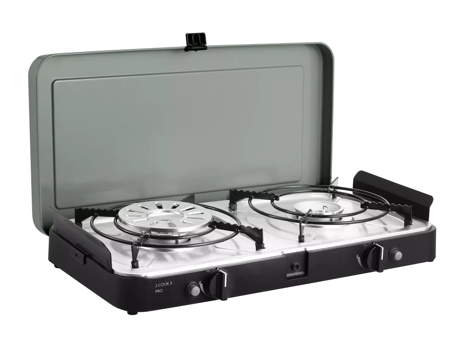 CADAC 2 Cook 3 Pro Deluxe 50mbar | Piezo-Zündung | Leichter Kocher mit 2 Brennern von CADAC
