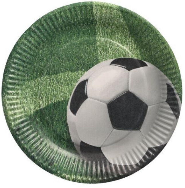 Fußball Pappteller Ø 23 | 1x 10 Stück von Papstar Fußball Pappteller Ø 23 | 1x 10 Stück von Papstar