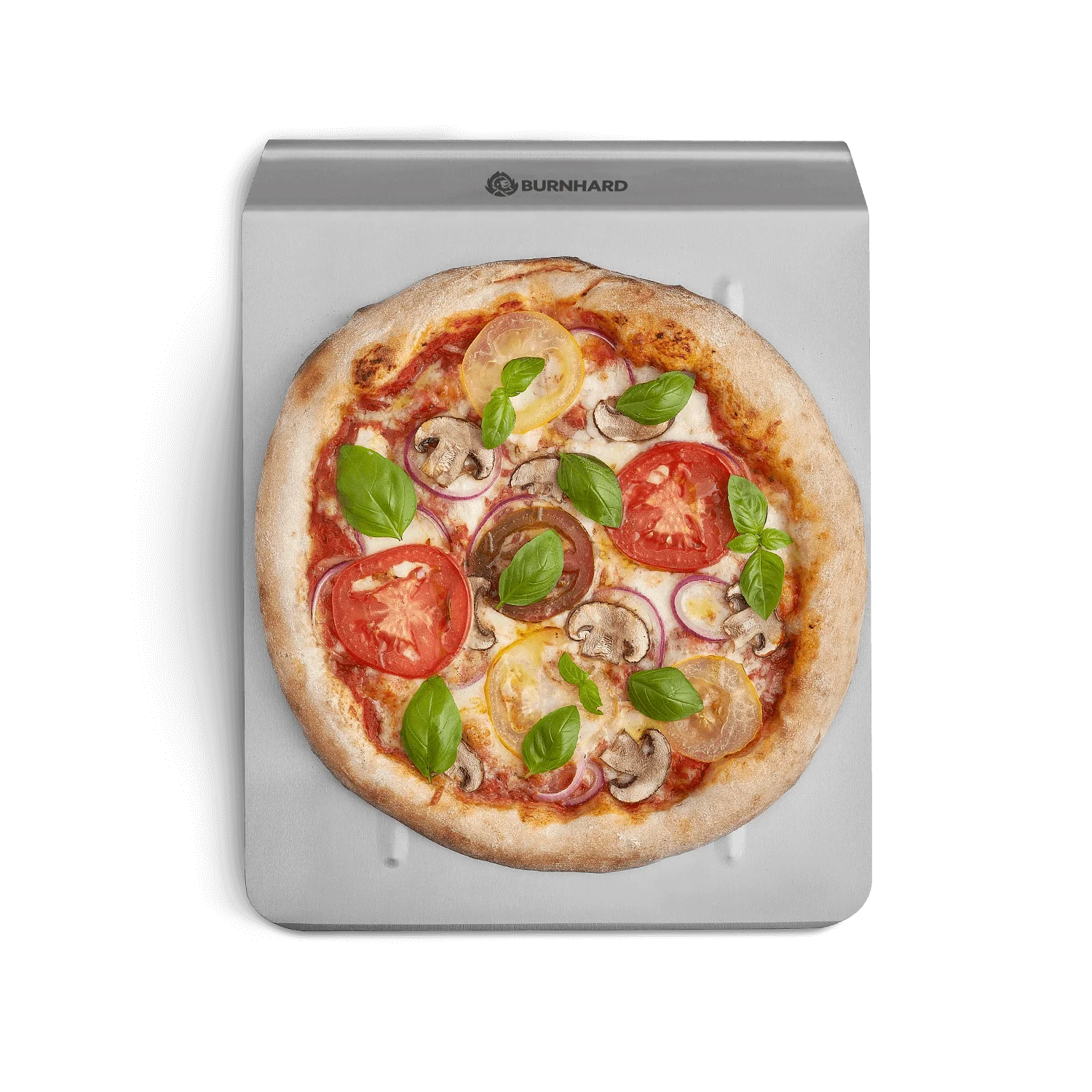 BURNHARD Pizzastein mit Pizzaschaufel - 45 x 35 x 1,5 cm von BURNHARD