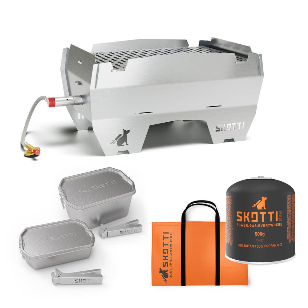 SKOTTI Grill 2.0 + BOKS 1 + 2,5 Liter + 1x SKOTTI Gas von SKOTTI SKOTTI Grill 2.0 + BOKS 1 + 2,5 Liter + 1x SKOTTI Gas von SKOTTI