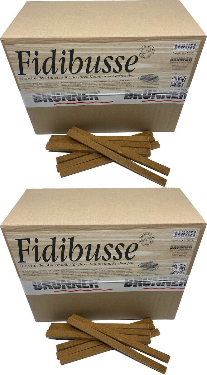 700 Original Brunner Fidibusse Anzünder ~ 2x Großpackung