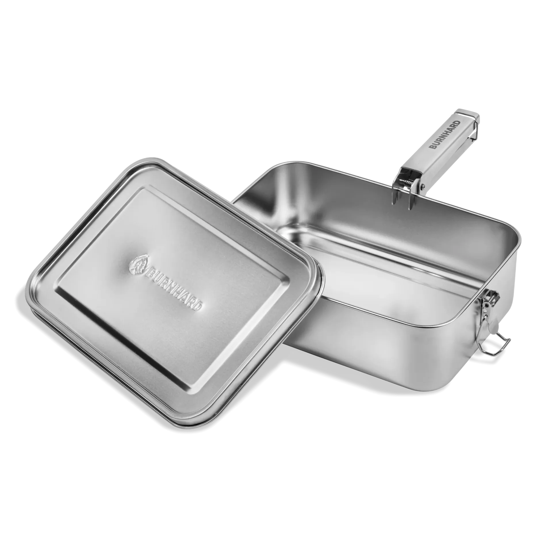 BURNHARD JONES Jr. Campinggrill 1-Brenner Mobiler Gasgrill + BURNHARD Kochgeschirr Set mit 1x 2,4 Liter von BURNHARD