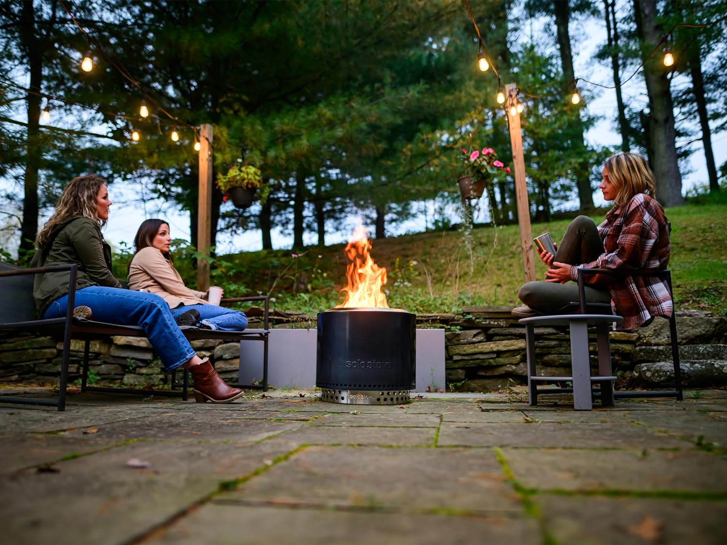 Solo Stove BONFIRE 2.0 + STAND Gunmetal Metallic | Feuerschale - Feuerstelle - Feuertonne von Solo Stove