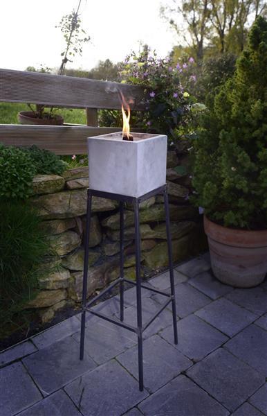 BESKE Pulverbeschichteter Ständer für Betonfeuer Fuego 17x17x17cm | Made in Germany von Beske-Manufaktur