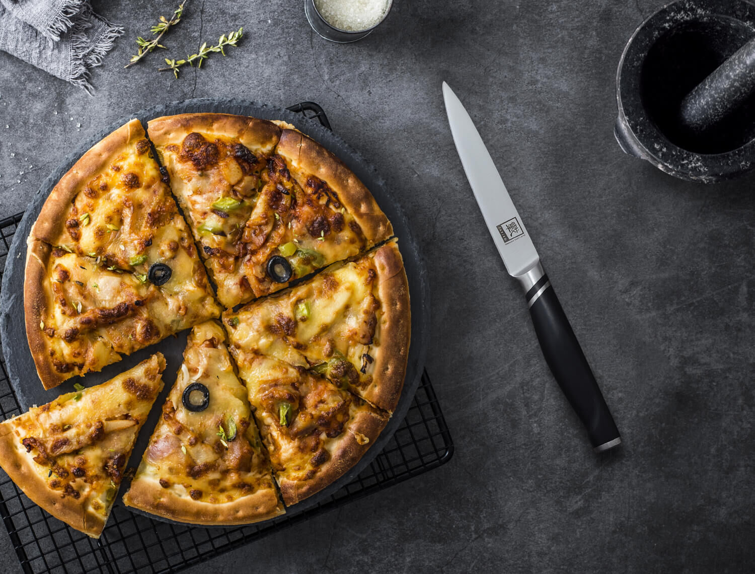 Zayiko NAMI Serie Allzweckmesser 12,50 cm Klinge | Deutscher Edelstahl | Ergonomischer ABS Griff von Zayiko