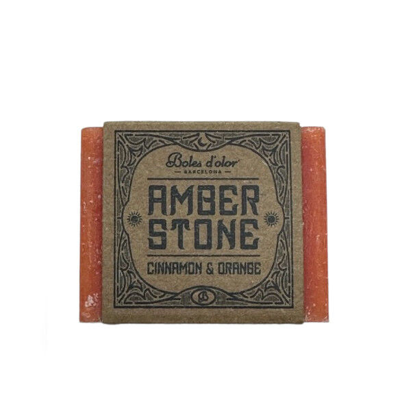 Amber Stone - Zimt + Orange Duft in Quadratform