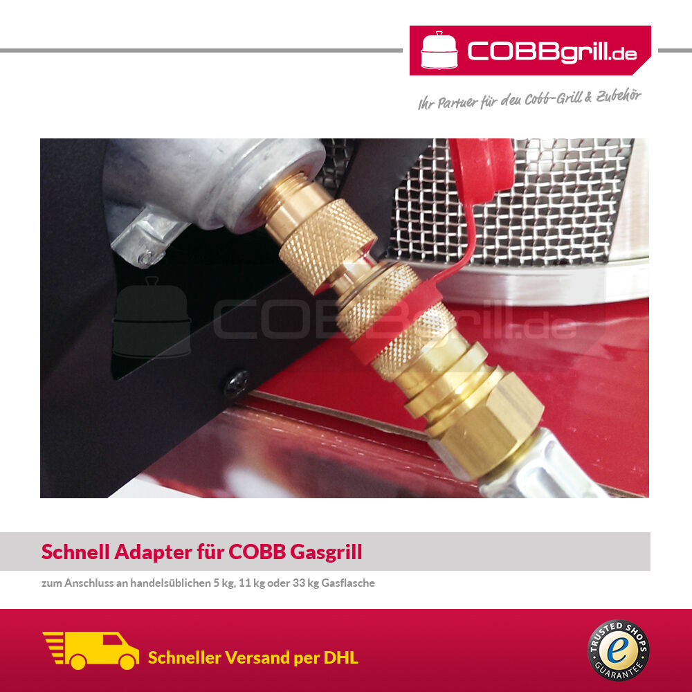 2m Adapter Set für Cobb Gas DELUXE 2.0 + SKOTTI zum Anschluss auf 5kg - 11kg Gasflasche (CG2000) von GOK 2m Adapter Set für Cobb Gas DELUXE 2.0 + SKOTTI zum Anschluss auf 5kg - 11kg Gasflasche (CG2000) von GOK