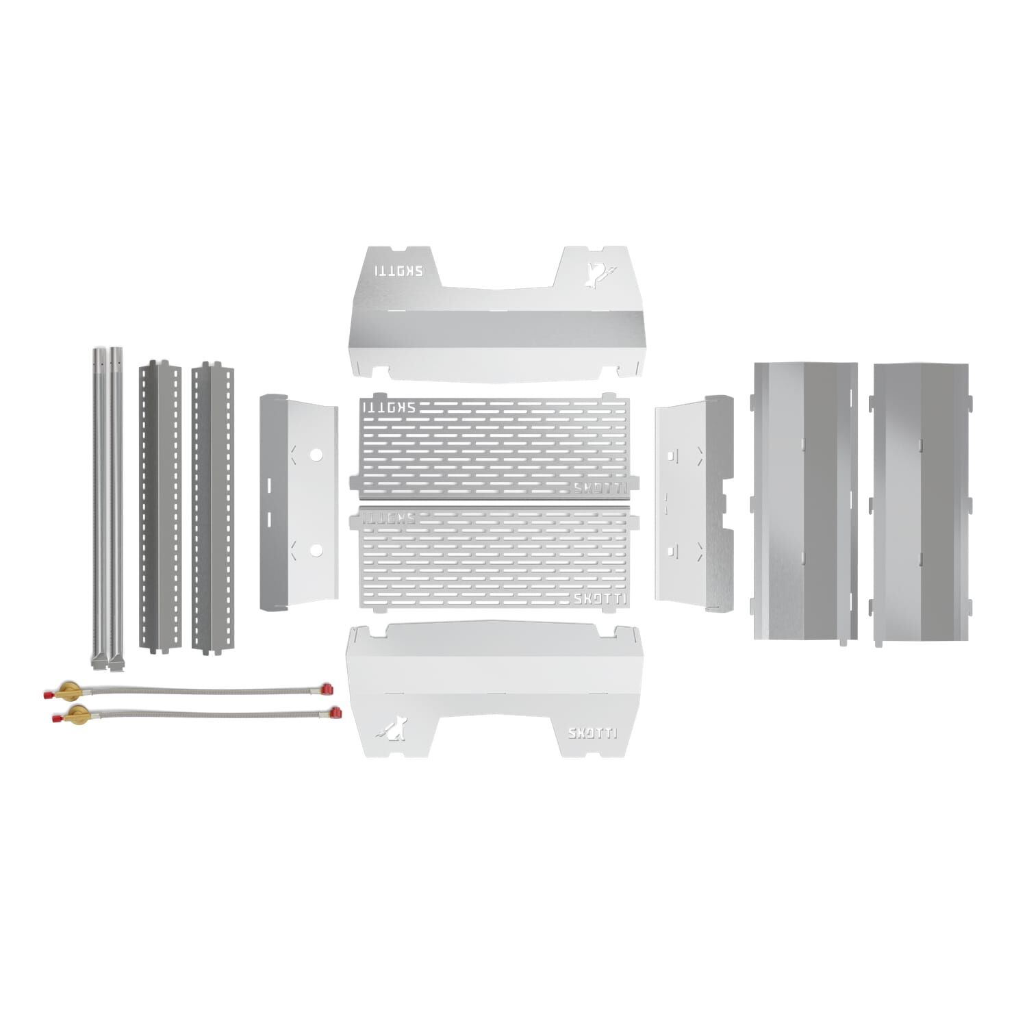 SKOTTI Grill MAX + CAP Deckel aus Edelstahl + 2x SKOTTI Gas von SKOTTI