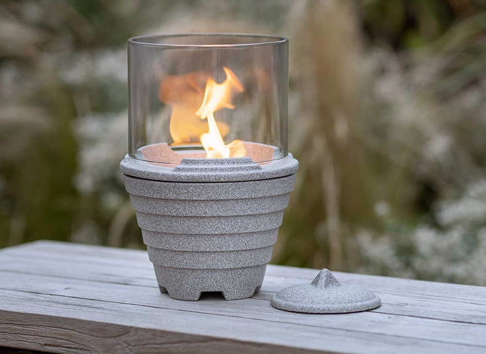 DENK Keramik Schmelzfeuer Outdoor Granicium mit Lichtglas-Aufsatz ~ SFG+LGA von DENK Keramik DENK Keramik Schmelzfeuer Outdoor Granicium mit Lichtglas-Aufsatz ~ SFG+LGA von DENK Keramik