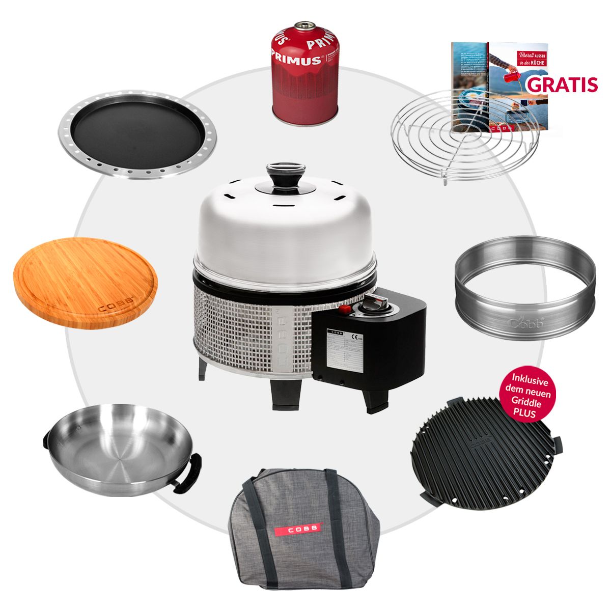 COBB Gas DELUXE 2.0 Grill Multifunktionsküche Komplett-Set