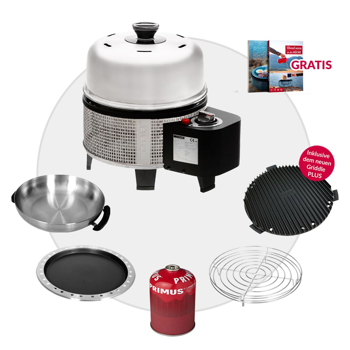 COBB Gas DELUXE 2.0 Grill Multifunktionsküche Set ~ 6-teilig
